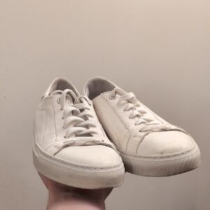 Zvelle White Leather Sneakers